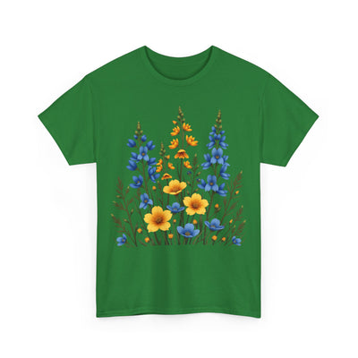 Wildflowers, Graphic T-Shirts for Women, Floral Shirt, Womens Short Sleeve, Ladies Graphic Tees #5121TTS