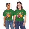 Wildflowers and Pink & Yellow Roses, Graphic T-Shirts for Women, Floral Shirt, Womens Short Sleeve, Ladies Graphic Tees #5144TTS