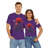 Wildflowers and a Red Rose, Graphic T-Shirts for Women, Floral Shirt, Womens Short Sleeve, Ladies Graphic Tees #5007TTS