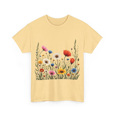 Wildflowers, Graphic T-Shirts for Women, Floral Shirt, Womens Short Sleeve, Ladies Graphic Tees #5109TTS