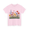 Wildflowers, Graphic T-Shirts for Women, Floral Shirt, Womens Short Sleeve, Ladies Graphic Tees #5117TTS