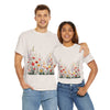 Wildflowers, Graphic T-Shirts for Women, Floral Shirt, Womens Short Sleeve, Ladies Graphic Tees #5104TTS