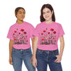 Wildflowers and Red Roses, Graphic T-Shirts for Women, Floral Shirt, Womens Short Sleeve, Ladies Graphic Tees #5035TTS