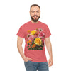 Wildflowers and Pink & Yellow Roses, Graphic T-Shirts for Women, Floral Shirt, Womens Short Sleeve, Ladies Graphic Tees #5148TTS