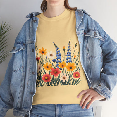 Wildflowers, Graphic T-Shirts for Women, Floral Shirt, Womens Short Sleeve, Ladies Graphic Tees #5111TTS