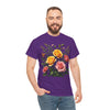 Wildflowers and Pink & Yellow Roses, Graphic T-Shirts for Women, Floral Shirt, Womens Short Sleeve, Ladies Graphic Tees #5149TTS