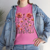 Wildflowers and Pink Roses, Graphic T-Shirts for Women, Floral Shirt, Womens Short Sleeve, Ladies Graphic Tees #5015TTS