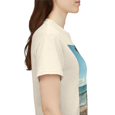 My Happy Place, Woman on Bench, Looking at Waves,Safe Place T-Shirt, Finding My Happy Place Top, Ocean Waves,#5003STS