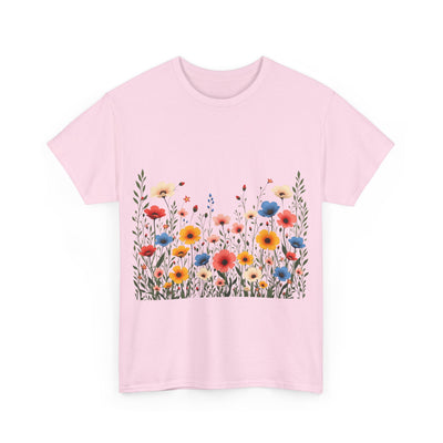 Wildflowers, Graphic T-Shirts for Women, Floral Shirt, Womens Short Sleeve, Ladies Graphic Tees #5106TTS