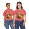 Wildflowers and Pink & Yellow Roses, Graphic T-Shirts for Women, Floral Shirt, Womens Short Sleeve, Ladies Graphic Tees #5138TTS