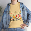 Wildflowers, Graphic T-Shirts for Women, Floral Shirt, Womens Short Sleeve, Ladies Graphic Tees #5113TTS