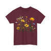Wildflowers and a Yellow Rose, Graphic T-Shirts for Women, Floral Shirt, Womens Short Sleeve, Ladies Graphic Tees #5009TTS