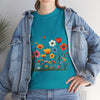 Wildflowers, Graphic T-Shirts for Women, Floral Shirt, Womens Short Sleeve, Ladies Graphic Tees #5115TTS