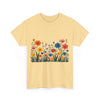 Wildflowers, Graphic T-Shirts for Women, Floral Shirt, Womens Short Sleeve, Ladies Graphic Tees #5112TTS