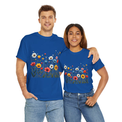 Wildflowers, Graphic T-Shirts for Women, Floral Shirt, Womens Short Sleeve, Ladies Graphic Tees #5114TTS