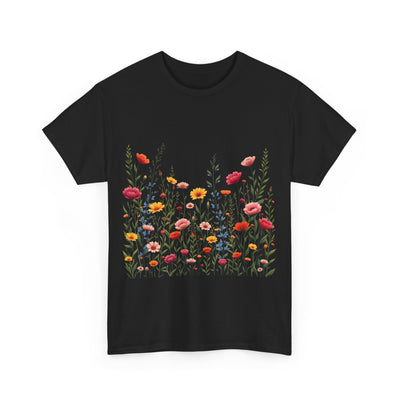 Wildflowers, Graphic T-Shirts for Women, Floral Shirt, Womens Short Sleeve, Ladies Graphic Tees #5103TTS