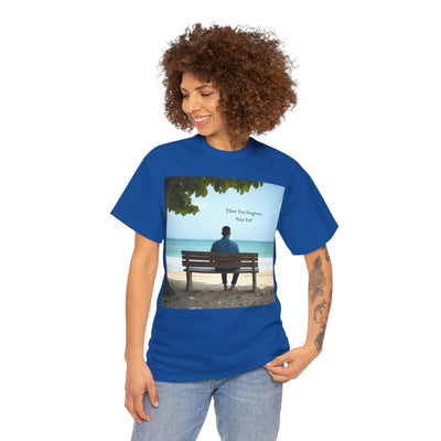 Have You Forgiven Your Ex?Man on Bench Looking at Waves, Forgiving T-Shirt, Forgiveness, Relationship Healing Top #5005STS