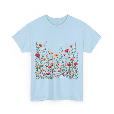 Wildflowers, Graphic T-Shirts for Women, Floral Shirt, Womens Short Sleeve, Ladies Graphic Tees #5103TTS