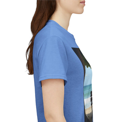 Have You Forgiven Your Ex?Man on Bench Looking at Waves, Forgiving T-Shirt, Forgiveness, Relationship Healing Top #5005STS