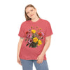 Wildflowers and Pink & Yellow Roses, Graphic T-Shirts for Women, Floral Shirt, Womens Short Sleeve, Ladies Graphic Tees #5138TTS
