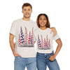 Wildflowers, Graphic T-Shirts for Women, Floral Shirt, Womens Short Sleeve, Ladies Graphic Tees #5118TTS