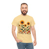 Sunflowers & Wildflowers, Graphic T-Shirts for Women, Floral Shirt, Womens Short Sleeve, Ladies Graphic Tees #5154TTS