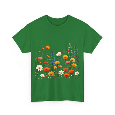 Wildflowers, Graphic T-Shirts for Women, Floral Shirt, Womens Short Sleeve, Ladies Graphic Tees #5110TTS