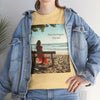 Have You Forgiven Your Ex?  Woman on Bench Looking at Waves, Forgiving T-Shirt, Forgiveness, Relationship Healing Top #5002STS