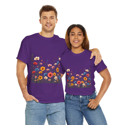 Wildflowers, Graphic T-Shirts for Women, Floral Shirt, Womens Short Sleeve, Ladies Graphic Tees #5106TTS
