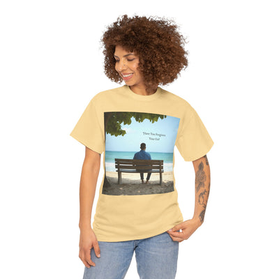Have You Forgiven Your Ex?Man on Bench Looking at Waves, Forgiving T-Shirt, Forgiveness, Relationship Healing Top #5005STS