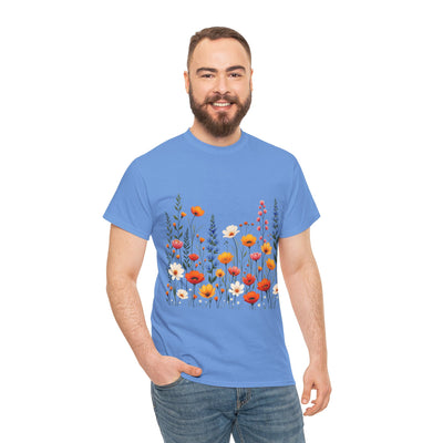 Wildflowers, Graphic T-Shirts for Women, Floral Shirt, Womens Short Sleeve, Ladies Graphic Tees #5110TTS