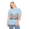 Wildflowers, Graphic T-Shirts for Women, Floral Shirt, Womens Short Sleeve, Ladies Graphic Tees #5102TTS