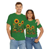Sunflowers & Wildflowers, Graphic T-Shirts for Women, Floral Shirt, Womens Short Sleeve, Ladies Graphic Tees #5154TTS