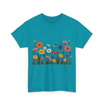 Wildflowers, Graphic T-Shirts for Women, Floral Shirt, Womens Short Sleeve, Ladies Graphic Tees #5112TTS