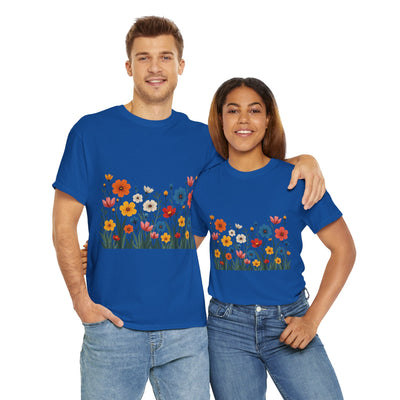 Wildflowers, Graphic T-Shirts for Women, Floral Shirt, Womens Short Sleeve, Ladies Graphic Tees #5112TTS