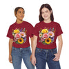 Wildflowers and Pink & Yellow Roses, Graphic T-Shirts for Women, Floral Shirt, Womens Short Sleeve, Ladies Graphic Tees #5145TTS