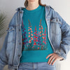 Wildflowers, Graphic T-Shirts for Women, Floral Shirt, Womens Short Sleeve, Ladies Graphic Tees #5118TTS