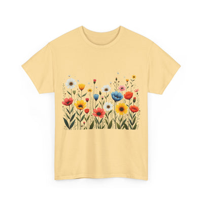 Wildflowers, Graphic T-Shirts for Women, Floral Shirt, Womens Short Sleeve, Ladies Graphic Tees #5114TTS