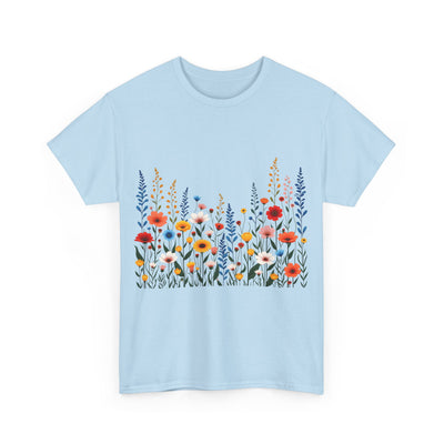 Wildflowers, Graphic T-Shirts for Women, Floral Shirt, Womens Short Sleeve, Ladies Graphic Tees #5107TTS