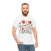 Wildflowers and Pink Roses, Graphic T-Shirts for Women, Floral Shirt, Womens Short Sleeve, Ladies Graphic Tees #5015TTS