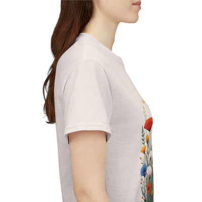 Wildflowers, Graphic T-Shirts for Women, Floral Shirt, Womens Short Sleeve, Ladies Graphic Tees #5108TTS