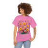 Wildflowers and Pink & Yellow Roses, Graphic T-Shirts for Women, Floral Shirt, Womens Short Sleeve, Ladies Graphic Tees #5140TTS