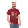 Wildflowers and Pink & Red Roses, Graphic T-Shirts for Women, Floral Shirt, Womens Short Sleeve, Ladies Graphic Tees #5134TTS