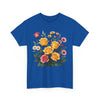 Wildflowers and Pink & Yellow Roses, Graphic T-Shirts for Women, Floral Shirt, Womens Short Sleeve, Ladies Graphic Tees #5137TTS