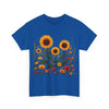 Sunflowers & Wildflowers, Graphic T-Shirts for Women, Floral Shirt, Womens Short Sleeve, Ladies Graphic Tees #5154TTS