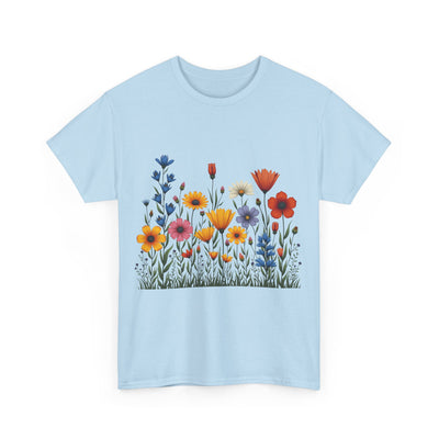Wildflowers, Graphic T-Shirts for Women, Floral Shirt, Womens Short Sleeve, Ladies Graphic Tees #5116TTS