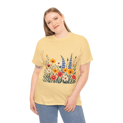 Wildflowers, Graphic T-Shirts for Women, Floral Shirt, Womens Short Sleeve, Ladies Graphic Tees #5111TTS