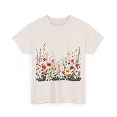 Wildflowers, Graphic T-Shirts for Women, Floral Shirt, Womens Short Sleeve, Ladies Graphic Tees #5104TTS