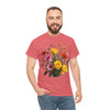 Wildflowers and Pink & Yellow Roses, Graphic T-Shirts for Women, Floral Shirt, Womens Short Sleeve, Ladies Graphic Tees #5138TTS