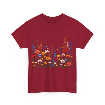 Wildflowers, Graphic T-Shirts for Women, Floral Shirt, Womens Short Sleeve, Ladies Graphic Tees #5107TTS